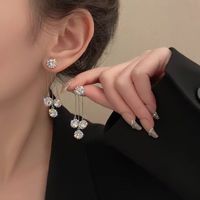 1 Pair Lady Water Droplets Alloy Plating Inlay Artificial Gemstones Women's Drop Earrings main image 4