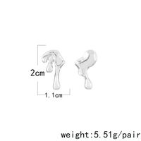 1 Pair Simple Style Irregular Alloy Water Drop Plating Women's Drop Earrings main image 3