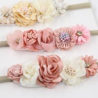 Einfacher Stil Plaid Blume Nylon Handgemacht Haarband 1 Stück main image 5