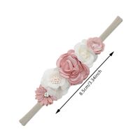 Simple Style Plaid Flower Nylon Handmade Hair Band 1 Piece main image 4