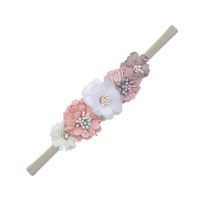 Einfacher Stil Plaid Blume Nylon Handgemacht Haarband 1 Stück sku image 1