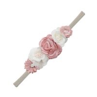 Einfacher Stil Plaid Blume Nylon Handgemacht Haarband 1 Stück sku image 2