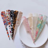 Simple Style Color Block Acetic Acid Sheets Hair Combs 1 Piece main image 1