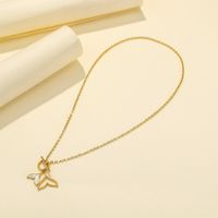 1 Piece Fashion Fish Tail Stainless Steel Plating Pendant Necklace main image 4