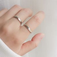 Simple Style Sun Moon Copper Plating Open Ring main image 3