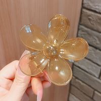 Simple Style Flower Plastic Resin Printing Hair Claws 1 Piece sku image 9