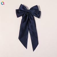 Simple Style Bow Knot Cloth Printing Hair Clip 1 Piece sku image 4