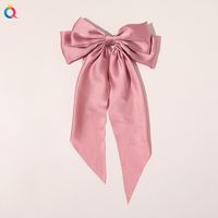 Simple Style Bow Knot Cloth Printing Hair Clip 1 Piece sku image 1