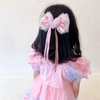 Cute Bow Knot Cloth Patchwork Hair Clip 1 Piece main image 3