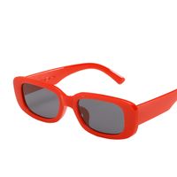 Fashion Solid Color Resin Square Full Frame Women's Sunglasses main image 4