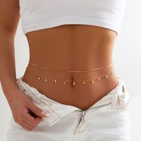 Jewelry Fashion Sweet Alloy Double-layer Waist Chain Tassel Sequins Body Chain sku image 50