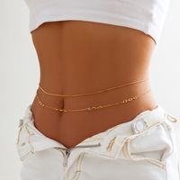 Jewelry Fashion Sweet Alloy Double-layer Waist Chain Tassel Sequins Body Chain sku image 51