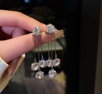 1 Pair Lady Water Droplets Alloy Plating Inlay Artificial Gemstones Women's Drop Earrings sku image 2