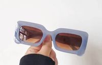 Fashion Solid Color Ac Square Full Frame Women's Sunglasses sku image 3