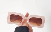Fashion Solid Color Ac Square Full Frame Women's Sunglasses sku image 5