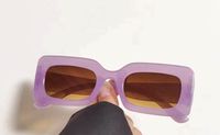 Fashion Solid Color Ac Square Full Frame Women's Sunglasses sku image 6