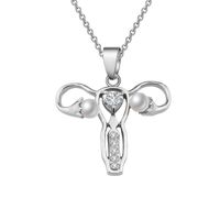 Mode Geometrisch Legierung Überzug Künstliche Perlen Künstlicher Diamant Frau Halskette Mit Anhänger sku image 2