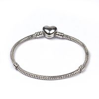 1 Piece Simple Style Heart Shape Copper Bracelets main image 5