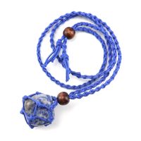 Ethnic Style Geometric Natural Stone Braid Pendant Necklace sku image 6