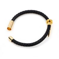 Moda Bala Acero Inoxidable Cuero Epoxy Hombres Pulsera main image 3