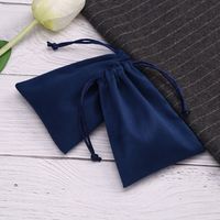 1 Piece Retro Solid Color Cloth Drawstring Jewelry Packaging Bags sku image 6