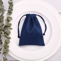 1 Piece Retro Solid Color Cloth Drawstring Jewelry Packaging Bags main image 5