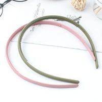 Simple Style Solid Color Resin Stoving Varnish Hair Band 1 Piece main image 5