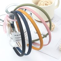 Simple Style Solid Color Resin Stoving Varnish Hair Band 1 Piece main image 1