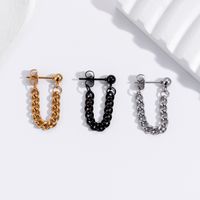 1 Piece Fashion Solid Color Stainless Steel Plating Ear Studs main image 1