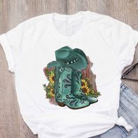 Women's T-shirt Short Sleeve T-shirts Printing Casual Letter main image 1