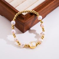 Fashion Cross Moon Heart Shape Rope Copper 18k Gold Plated Bracelets In Bulk sku image 5