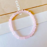 1 Piece Sweet Solid Color Glass Glass Women's Bracelets sku image 5