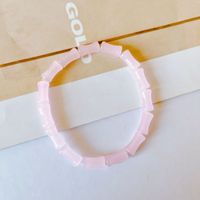 1 Pièce Sucré Couleur Unie Verre Verre Femmes Bracelets sku image 5