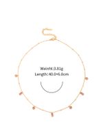 1 Piece Fashion Round Square Stainless Steel Plating Inlay Artificial Gemstones Necklace main image 2