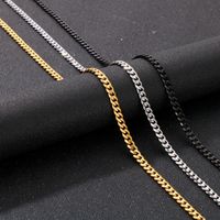 1 Piece Fashion Solid Color Stainless Steel Plating 18k Gold Plated Unisex Necklace main image 1