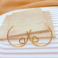 1 Pair Exaggerated Star Heart Shape Butterfly Titanium Steel Plating Hoop Earrings main image 5