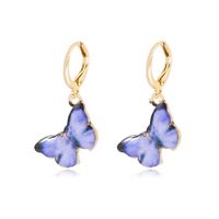 1 Pair Fashion Butterfly Alloy Enamel Plating Women's Drop Earrings main image 5