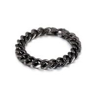 European And American Stainless Steel Four-sided Grinding Men's Cool Handsome Bracelet Titanium Steel Cuban Link Chain Bracelet All-matching Accessories sku image 3