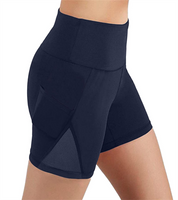 Femmes Des Sports Mode Couleur Unie Shorts Poches Latérales Évider Leggings main image 5