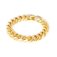 European And American Fashion & Trend Men's Stainless Steel Cuban Link Chain Bracelet Titanium Steel Four-sided Grinding Student Bracelet sku image 2