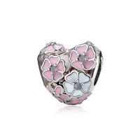 1 Piece Fashion Round Heart Shape Flower Alloy Stoving Varnish Rhinestones Jewelry Accessories main image 3