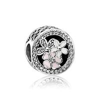 1 Piece Fashion Round Heart Shape Flower Alloy Stoving Varnish Rhinestones Jewelry Accessories sku image 6