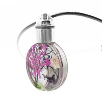 Mode Blume Glas Frau Halskette Mit Anhänger main image 5