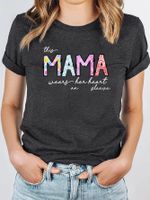 Women's T-shirt T-shirts Casual Mama Letter main image 6