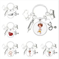 1 Piece Retro Human Heart Syringe Alloy Metal Unisex Bag Pendant Keychain main image 6