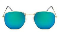 Fashion Solid Color Resin Polygon Full Frame Women's Sunglasses sku image 8