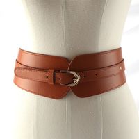 Elegant Solid Color Pu Leather Women's Leather Belts 1 Piece main image 5