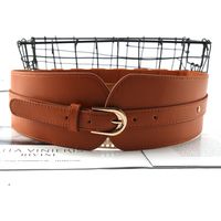 Elegant Solid Color Pu Leather Women's Leather Belts 1 Piece main image 4