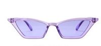 Fashion Solid Color Resin Cat Eye Full Frame Women's Sunglasses sku image 8