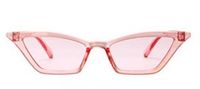 Fashion Solid Color Resin Cat Eye Full Frame Women's Sunglasses sku image 9